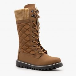 Refresh Quilted Sweater Cuff Snow Boots Newest Arrivals