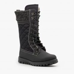 Refresh Quilted Sweater Cuff Snow Boots Newest Arrivals