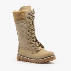 Refresh Quilted Sweater Cuff Snow Boots Newest Arrivals