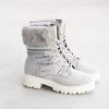 Bamboo Newest Arrivals Quilted Trim Lug Boots
