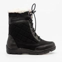 Chase & Chloe Qulited Lace-Up Snow Boots Newest Arrivals