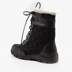 Chase & Chloe Qulited Lace-Up Snow Boots Newest Arrivals