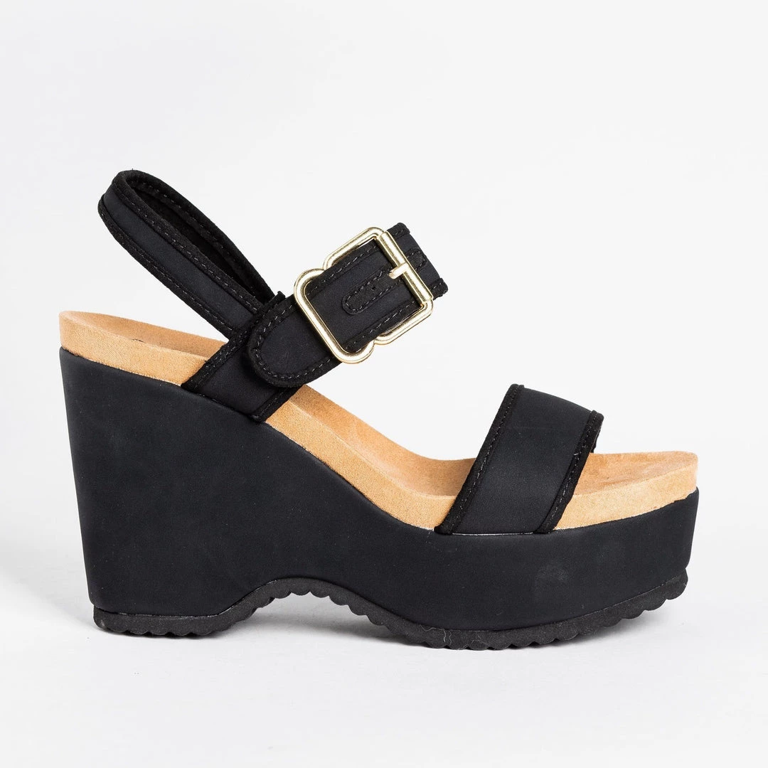 Qupid Shoes Retro Buckled Strap Wedges Newest Arrivals 2 Qupid Shoes Retro Buckled Strap Wedges Newest Arrivals