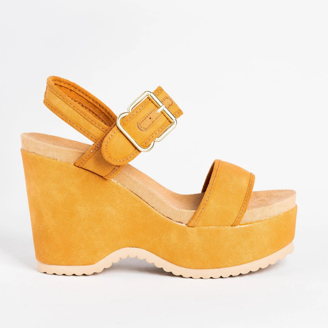 Qupid Shoes Retro Buckled Strap Wedges Newest Arrivals 3 Qupid Shoes Retro Buckled Strap Wedges Newest Arrivals