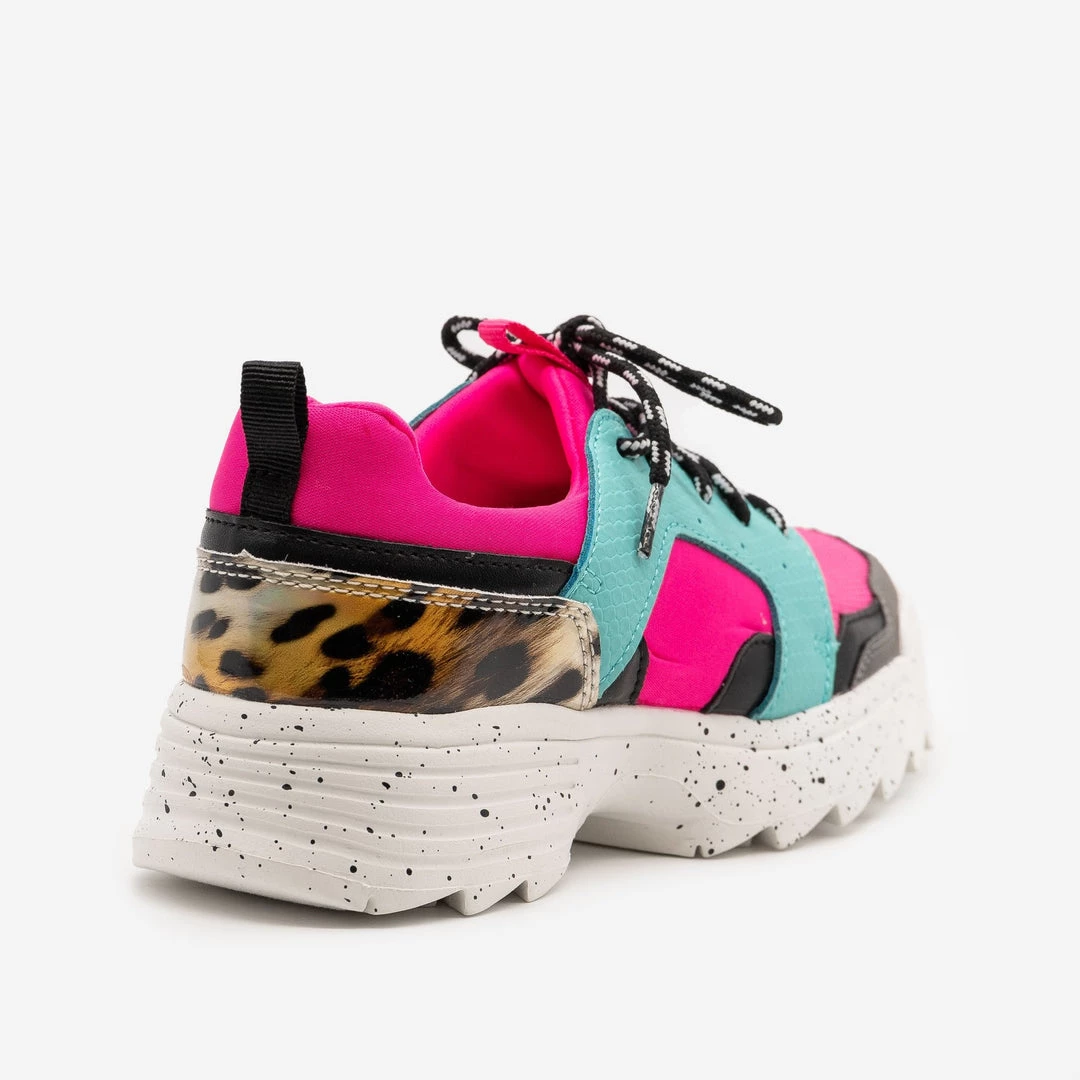 La Sheelah Shoes Retro Fuchsia Chunky Sneakers 3 La Sheelah Shoes Retro Fuchsia Chunky Sneakers