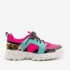 La Sheelah Shoes Retro Fuchsia Chunky Sneakers