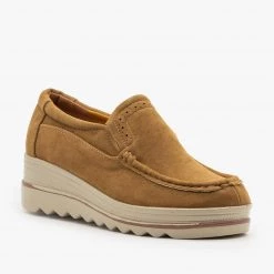 Refresh Newest Arrivals Retro Slip-On Wedge Sneakers FINAL SALE