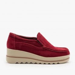 Refresh Newest Arrivals Retro Slip-On Wedge Sneakers FINAL SALE