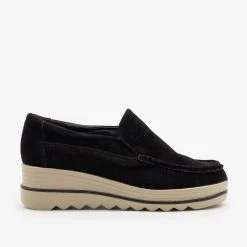 Refresh Newest Arrivals Retro Slip-On Wedge Sneakers FINAL SALE