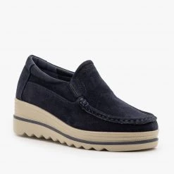 Refresh Newest Arrivals Retro Slip-On Wedge Sneakers FINAL SALE