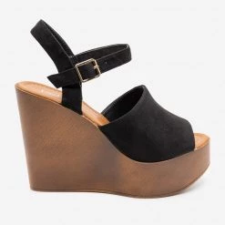 Refresh Retro Wooden Platform Wedges 14 Refresh Retro Wooden Platform Wedges