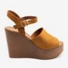 Refresh Retro Wooden Platform Wedges