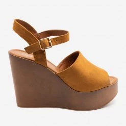 Refresh Retro Wooden Platform Wedges