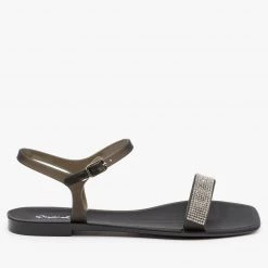 Qupid Shoes Rhinestone Bedazzled Jelly Sandals 9 Qupid Shoes Rhinestone Bedazzled Jelly Sandals