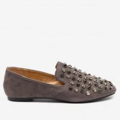 Bella Marie Rhinestone Bedazzled Loafers Newest Arrivals