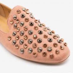 Bella Marie Rhinestone Bedazzled Loafers Newest Arrivals