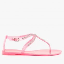Cape Robbin Newest Arrivals Rhinestone Jelly Sandals