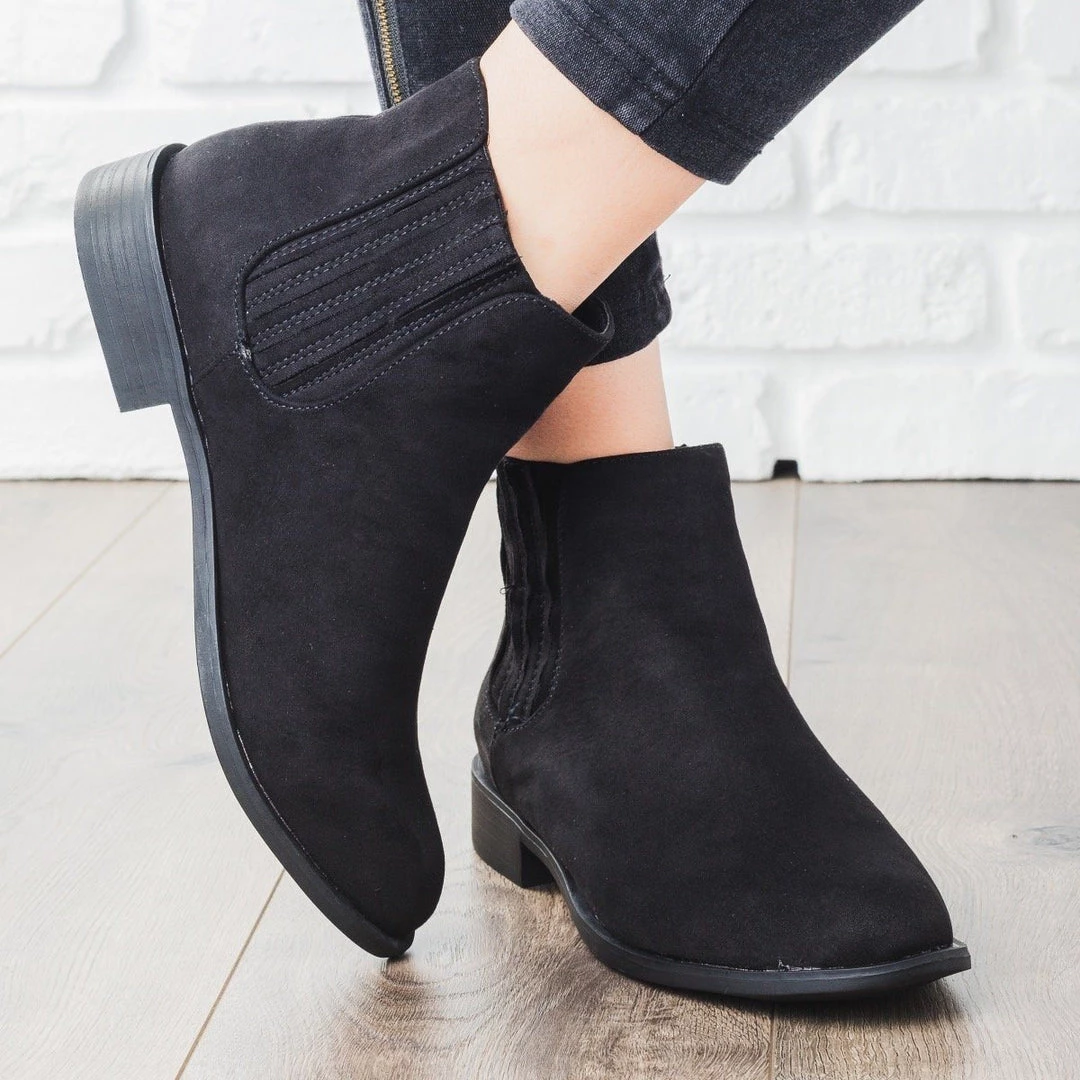 Bamboo Shoes Ridged Classic Ankle Bootie 5 Bamboo Shoes Ridged Classic Ankle Bootie
