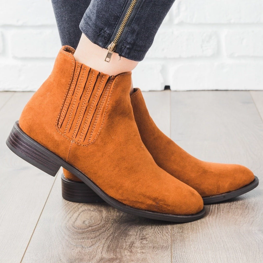 Bamboo Shoes Ridged Classic Ankle Bootie 6 Bamboo Shoes Ridged Classic Ankle Bootie