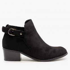 Soho Elite Ring Buckled Ankle Booties Newest Arrivals