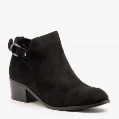 Soho Elite Ring Buckled Ankle Booties Newest Arrivals