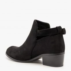 Soho Elite Ring Buckled Ankle Booties Newest Arrivals
