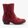 Weeboo Rose Embroidered Fringe Booties Newest Arrivals