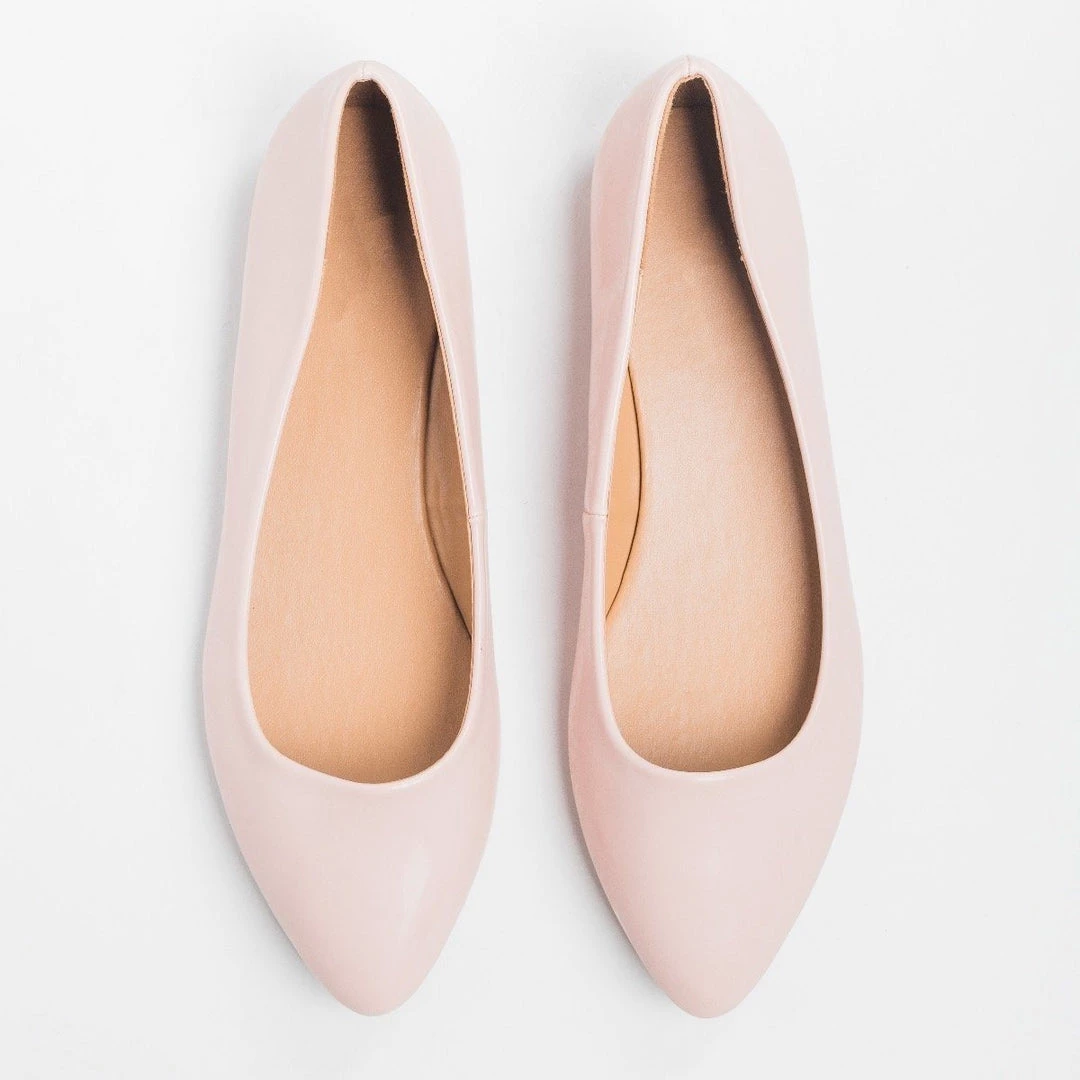 Bella Marie Newest Arrivals Rose Pink Almond Toe Flats 2 Bella Marie Newest Arrivals Rose Pink Almond Toe Flats