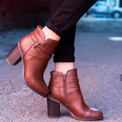 Bamboo Saleh Stacked Heel Bootie Newest Arrivals