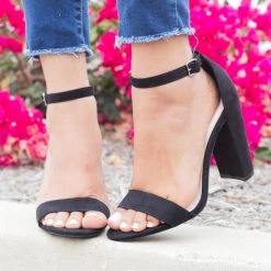 Qupid Shoes Sassy Ankle Strap Chunky Heels 16 Qupid Shoes Sassy Ankle Strap Chunky Heels