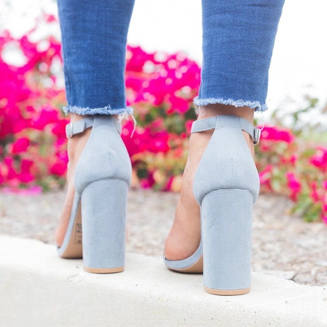 Qupid Shoes Sassy Ankle Strap Chunky Heels 12 Qupid Shoes Sassy Ankle Strap Chunky Heels