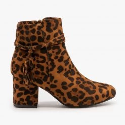Refresh Sassy Belted Tassel Booties FINAL SALE Newest Arrivals