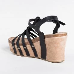 Yoki Newest Arrivals Sassy Caged Platform Wedges