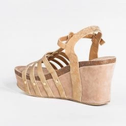 Yoki Newest Arrivals Sassy Caged Platform Wedges