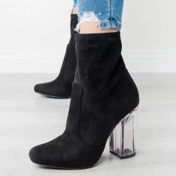 Speedlimit 98 Shoes Sassy Clear-Heeled Sock Boots Newest Arrivals 11 Speedlimit 98 Shoes Sassy Clear-Heeled Sock Boots Newest Arrivals