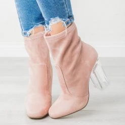 Speedlimit 98 Shoes Sassy Clear-Heeled Sock Boots Newest Arrivals