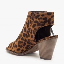 Mata Sassy Cutout Peep Toe Booties Newest Arrivals