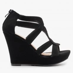 Top Moda Newest Arrivals Sassy Cutout Platform Wedges