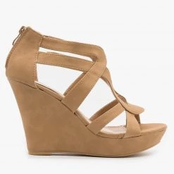 Top Moda Newest Arrivals Sassy Cutout Platform Wedges