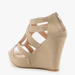Top Moda Newest Arrivals Sassy Cutout Platform Wedges