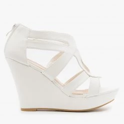 Top Moda Newest Arrivals Sassy Cutout Platform Wedges