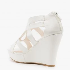 Top Moda Newest Arrivals Sassy Cutout Platform Wedges