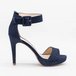 Qupid Shoes Sassy Denim High Heels Newest Arrivals