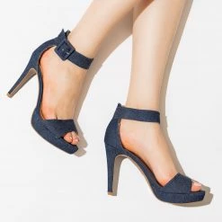 Qupid Shoes Sassy Denim High Heels Newest Arrivals 6 Qupid Shoes Sassy Denim High Heels Newest Arrivals