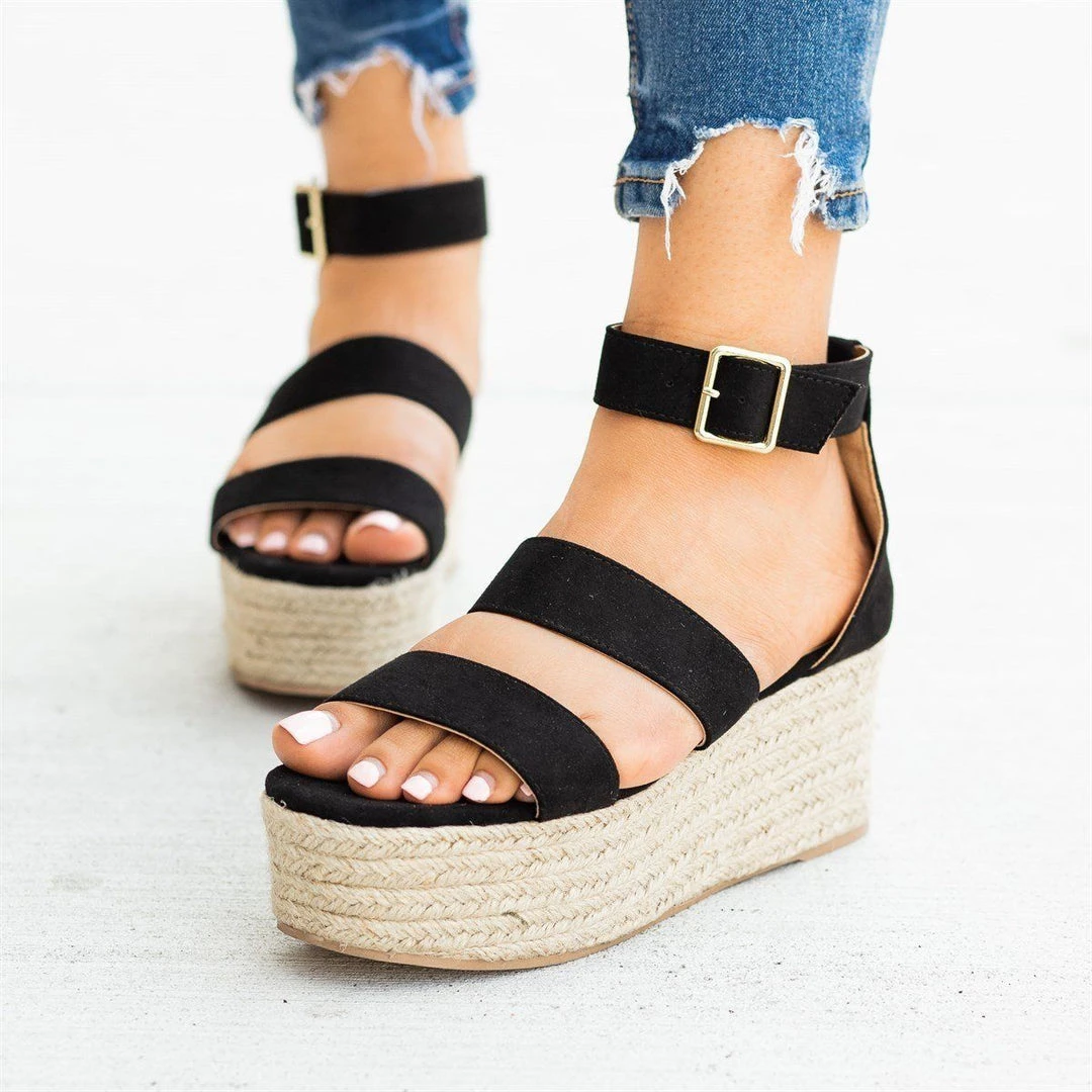 Qupid Shoes Sassy Espadrille Flatform Sandals 7 Qupid Shoes Sassy Espadrille Flatform Sandals