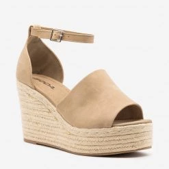 Soda Shoes Newest Arrivals Sassy Espadrille Platform Fashion Wedges