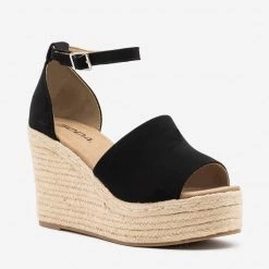 Soda Shoes Newest Arrivals Sassy Espadrille Platform Fashion Wedges