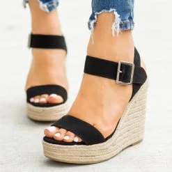 Delicious Shoes Sassy Espadrille Sandal Wedges