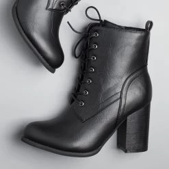 Glaze Sassy Lace-Up Booties