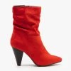 Qupid Shoes Newest Arrivals Sassy Mid-Calf Heeled Boots FINAL SALE